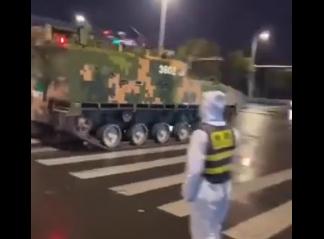Tanks Deploy In China in Response to Massive Protests Against COVID Policies